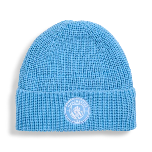 Manchester City ESS Soccer Beanie - Light Blue/White
