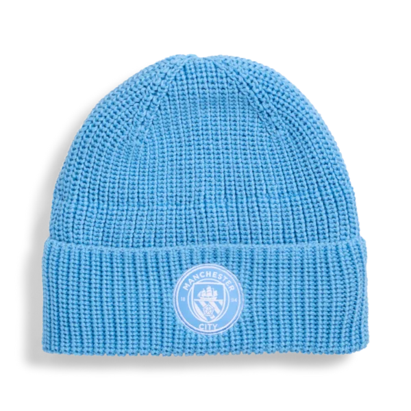 Manchester City ESS Soccer Beanie - Light Blue/White