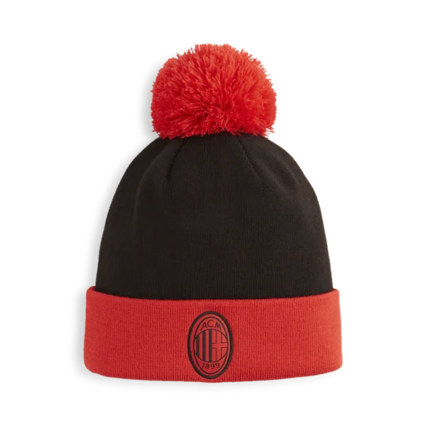 AC Milan Ess Pom Beanie Black/Red