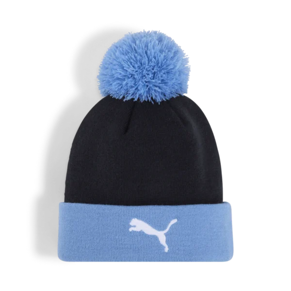 Manchester City Ess Pom Beanie Navy/Team Light Blue